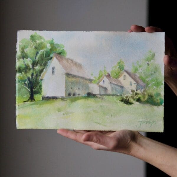 The Robert Frost Farm Derry NH x original watercolor by Jonalyn copy